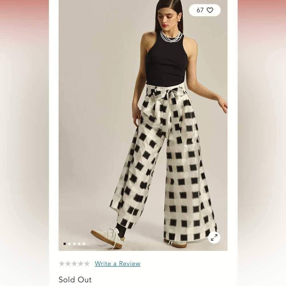 Eva Franco Belted- Wide Leg Pants! Sold out!